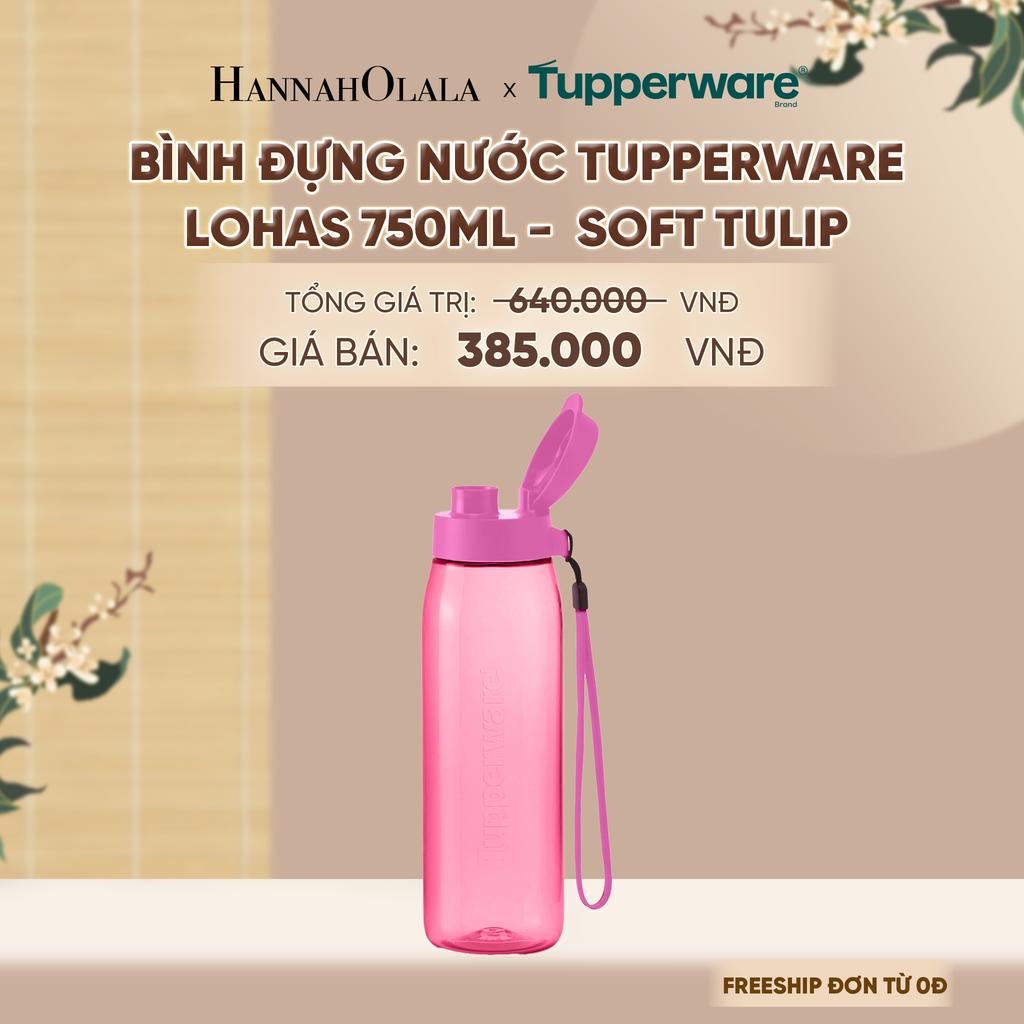  BÌNH ĐỰNG NƯỚC TUPPERWARE LOHAS 750ML - DEAL 20 - A1542 