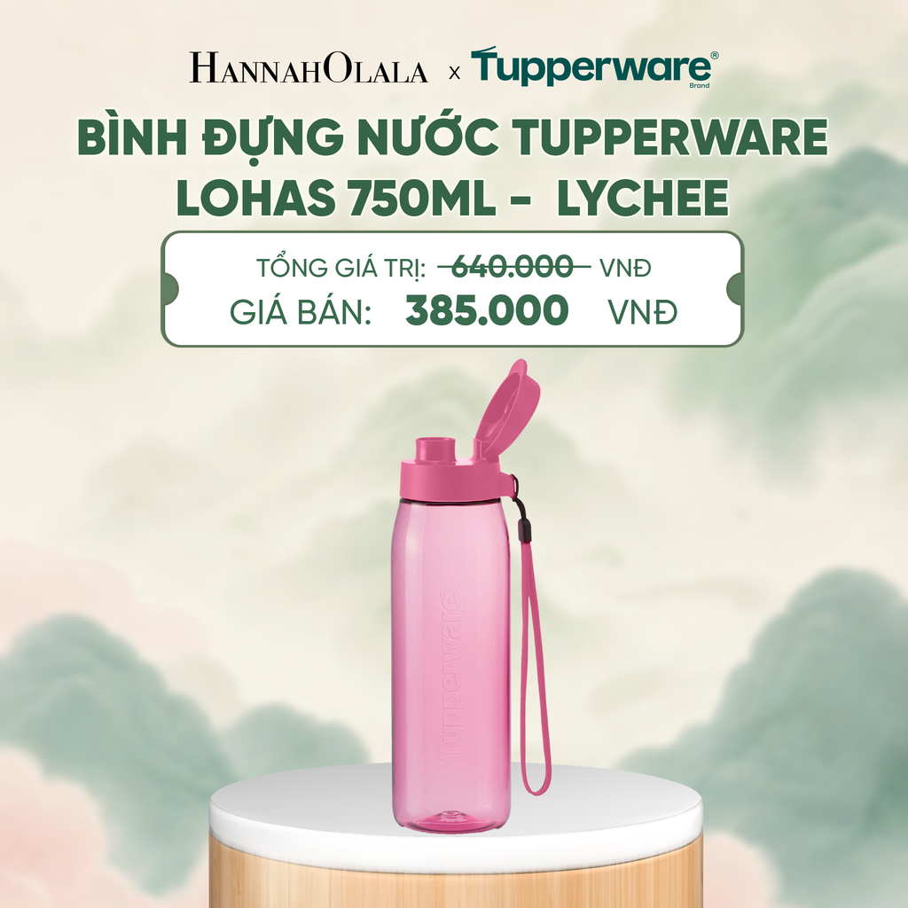  BÌNH ĐỰNG NƯỚC TUPPERWARE LOHAS 750ML - DEAL 20 - A2039 