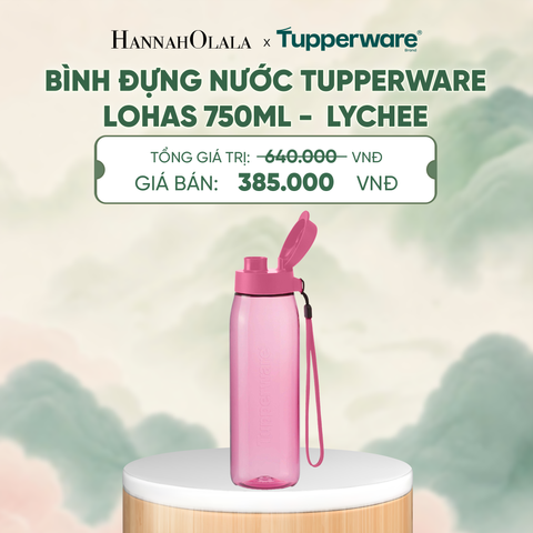  BÌNH ĐỰNG NƯỚC TUPPERWARE LOHAS 750ML - DEAL 20 - A2039 