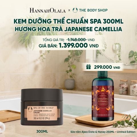  KEM DƯỠNG THỂ SPA OF THE WORLD™ JAPANESE CAMELLIA CREAM 300ML - M20 