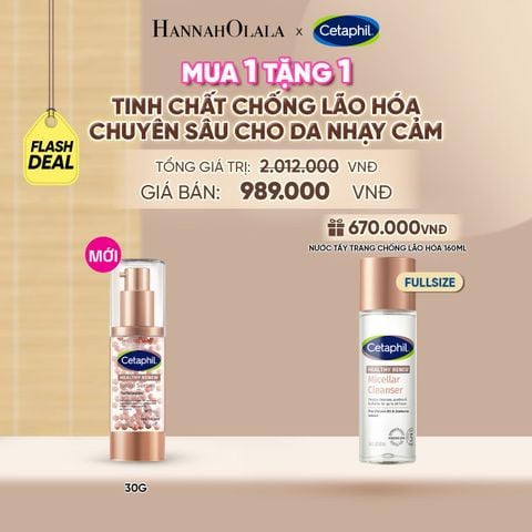  TINH CHẤT CHỐNG LÃO HÓA CHUYÊN SÂU CHO DA NHẠY CẢM CETAPHIL HEALTHY RENEW SERUM 30G DEAL 20: - A1198 