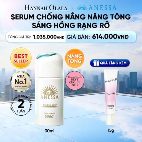  SERUM CHỐNG NẮNG DƯỠNG DA NÂNG TÔNG NGĂN NGỪA LÃO HÓA ANESSA DAY SERUM SPF50+ PA++++ 30ML - DEAL 21 