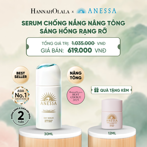  SERUM CHỐNG NẮNG DƯỠNG DA NÂNG TÔNG NGĂN NGỪA LÃO HÓA ANESSA DAY SERUM SPF50+ PA++++ 30ML - DEAL 21 - A1191 