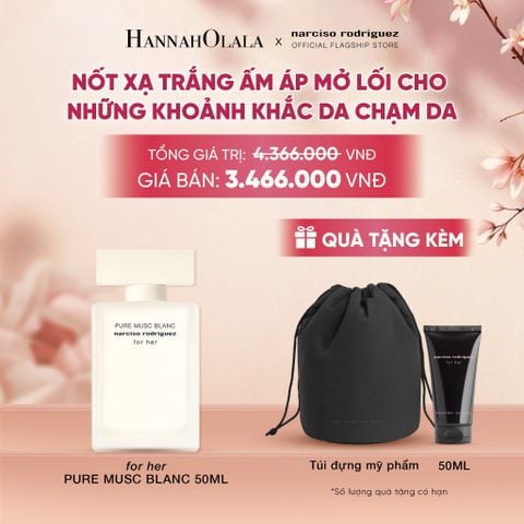  NƯỚC HOA NỮ NARCISO RODRIGUEZ FOR HER PURE MUSC BLANC EAU DE PARFUM INTENSE 50ML - DEAL 21 
