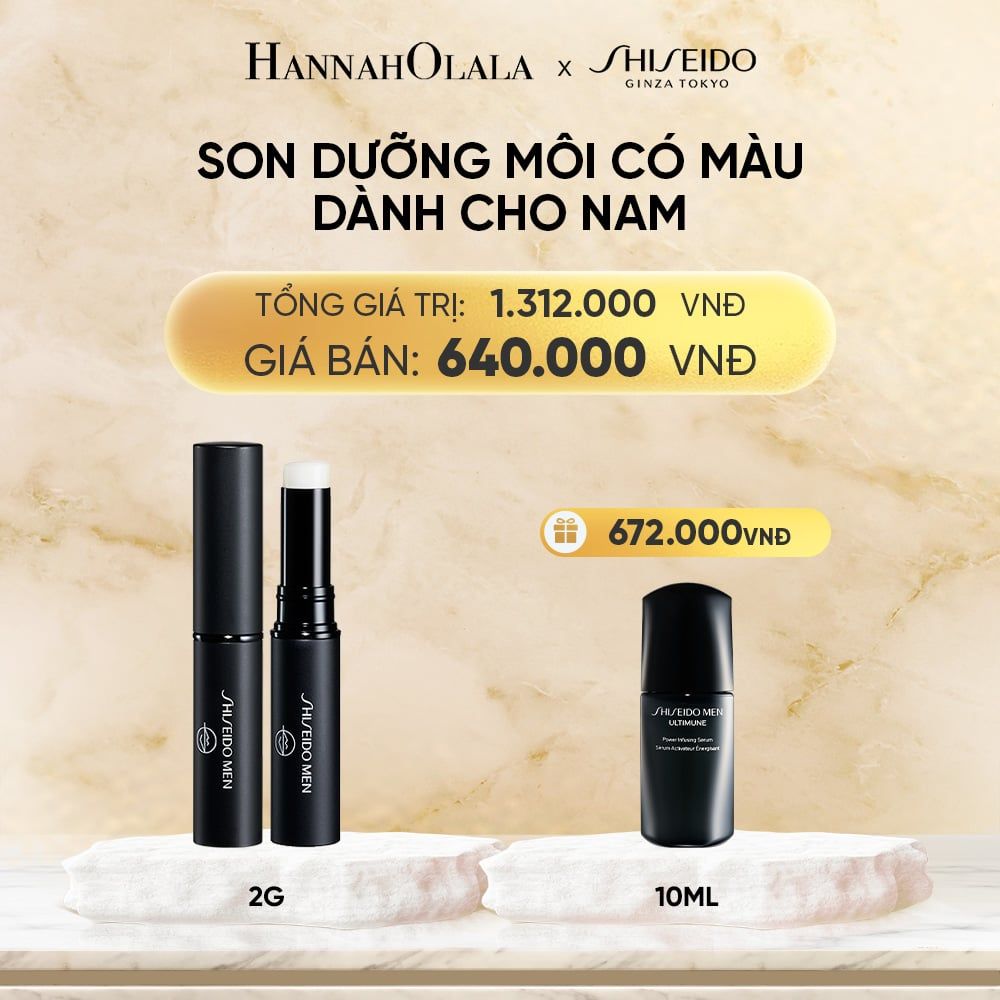 SON DƯỠNG MÔI SHISEIDO MEN MOISTURIZING LIP CREATOR 2G - DEAL 20 
