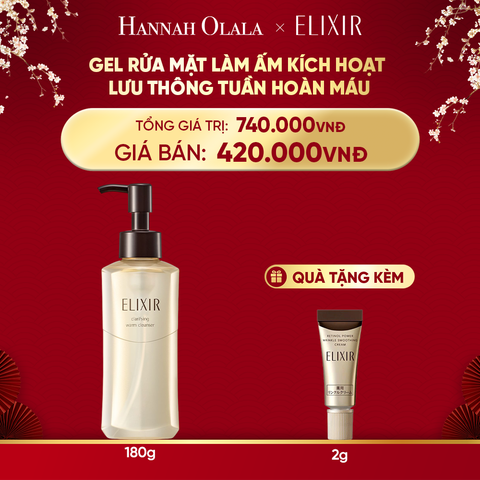  A258_DEAL 21: GEL RỬA MẶT SẠCH SÂU, DƯỠNG ẨM ELIXIR CLARIFYING WARM CLEANSER 