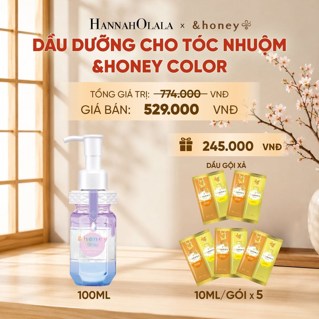  [NEW] DẦU DƯỠNG CHO TÓC NHUỘM &HONEY COLOR - B96 