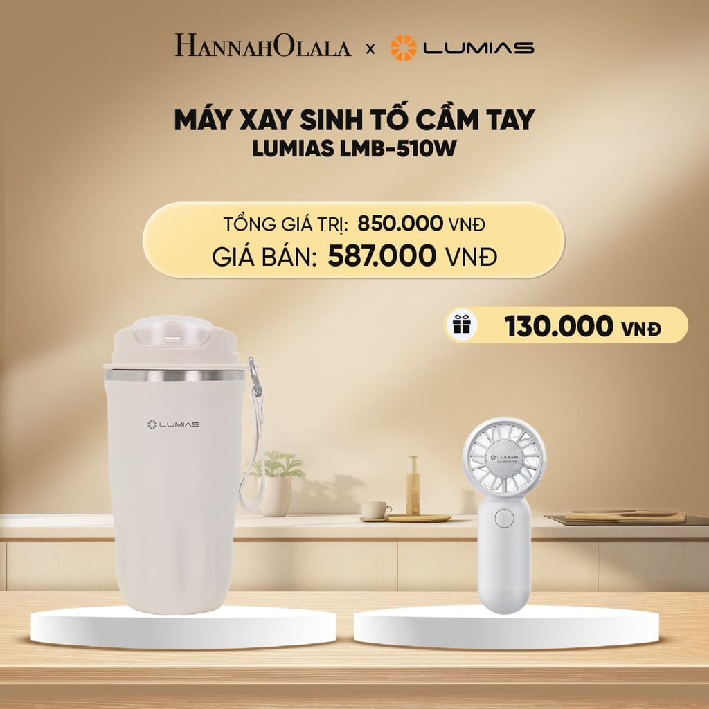  DEAL 21: MÁY XAY SINH TỐ CẦM TAY LUMIAS LMB-510W 