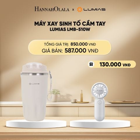  DEAL 21: MÁY XAY SINH TỐ CẦM TAY LUMIAS LMB-510W 