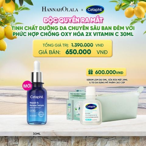  SERUM TINH CHẤT DƯỠNG DA CHUYÊN SÂU BAN ĐÊM CETAPHIL REPAIR & RENEW 30ML DEAL 21: 