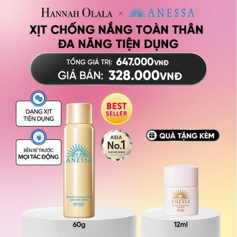  XỊT CHỐNG NẮNG DƯỠNG DA ĐA NĂNG TIỆN DỤNG BẢO VỆ HOÀN HẢO ANESSA GOLD SPRAY SPF50+ PA++++ 60G - DEAL 21_A2340 