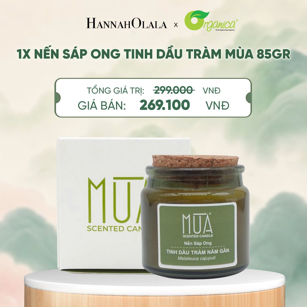  NẾN SÁP ONG TINH DẦU TRÀM MÙA 85GR - A1923 