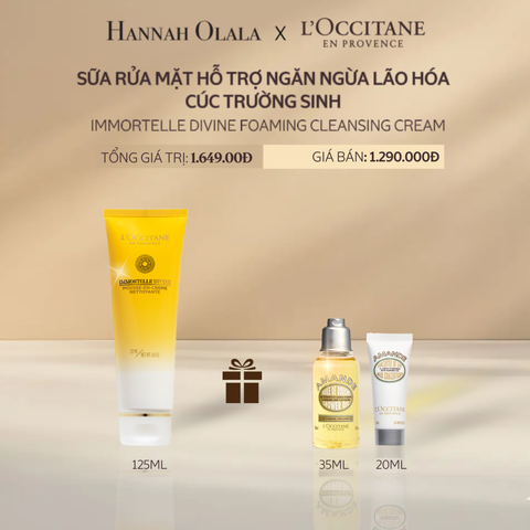  A21_DEAL 21: SỮA RỬA MẶT TẠO BỌT CÚC TRƯỜNG SINH L'OCCITANE 125ML 