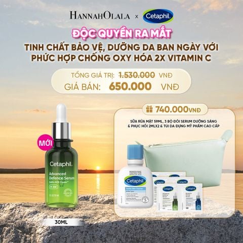  SERUM TINH CHẤT BẢO VỆ, DƯỠNG DA BAN NGÀY CETAPHIL ADVANCED DEFENCE 30ML DEAL 22: - B599 