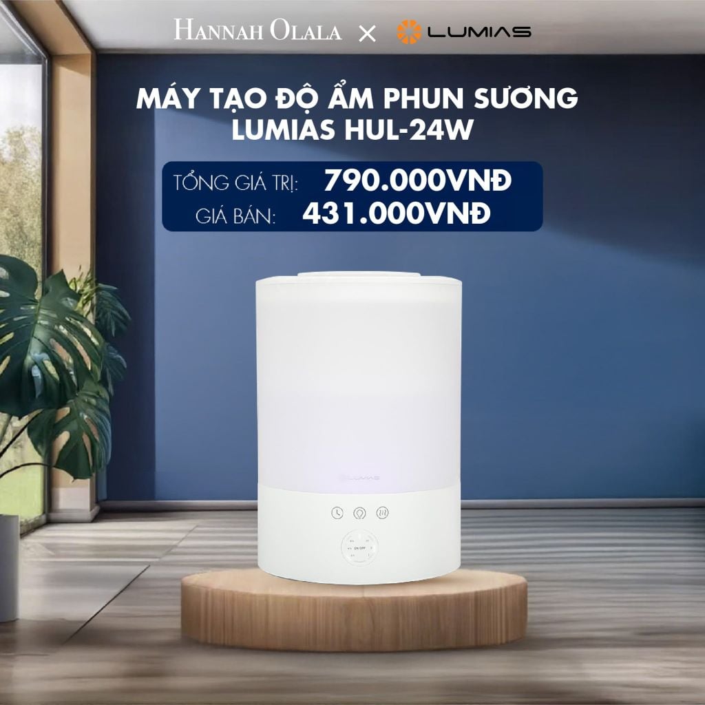  MÁY TẠO ĐỘ ẨM PHUN SƯƠNG LUMIAS HUL-24W - DEAL 22 