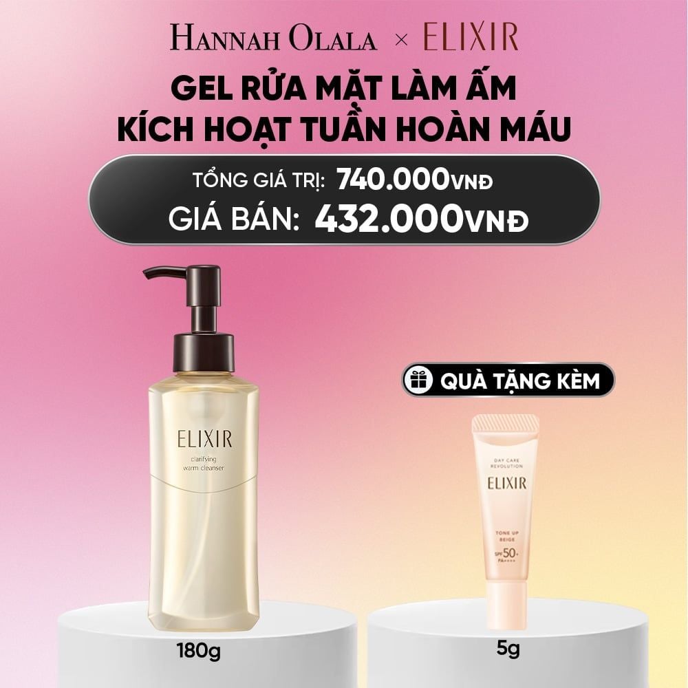  GEL RỬA MẶT SẠCH SÂU, DƯỠNG ẨM ELIXIR CLARIFYING WARM CLEANSER - DEAL 22.1 