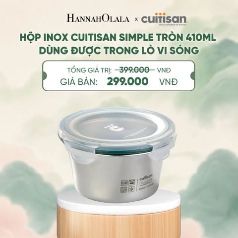  HỘP INOX CUITISAN SIMPLE TRÒN DÙNG ĐƯỢC TRONG LÒ VI SÓNG - DEAL 22 - A2128 