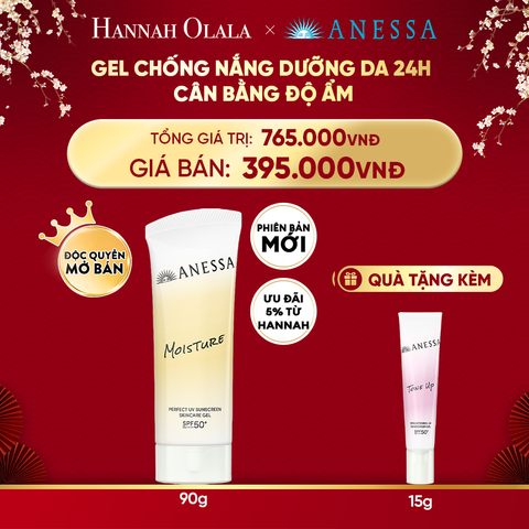  DEAL 22: [PHIÊN BẢN MỚI] GEL CHỐNG NẮNG DƯỠNG DA DƯỠNG ẨM BẢO VỆ HOÀN HẢO ANESSA GOLD GEL SPF50+ PA++++ 90G 