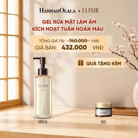  GEL RỬA MẶT SẠCH SÂU, DƯỠNG ẨM ELIXIR CLARIFYING WARM CLEANSER - DEAL 22 - B9 