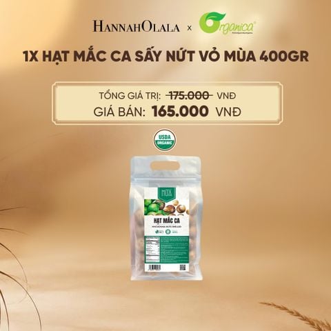  HẠT MẮC CA SẤY NỨT VỎ MÙA 400GR - E276 