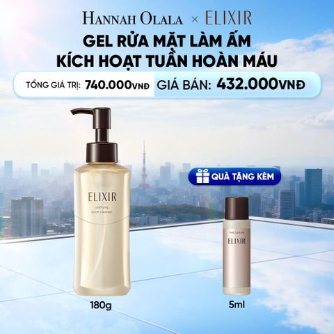  GEL RỬA MẶT SẠCH SÂU, DƯỠNG ẨM ELIXIR CLARIFYING WARM CLEANSER - DEAL 22 