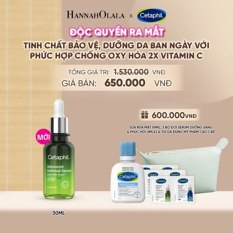  SERUM TINH CHẤT BẢO VỆ, DƯỠNG DA BAN NGÀY CETAPHIL ADVANCED DEFENCE 30ML DEAL 22: - A1201 