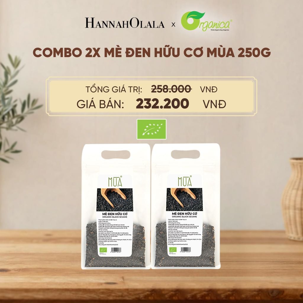  COMBO 2 MÈ ĐEN HỮU CƠ MÙA 250G - D291 