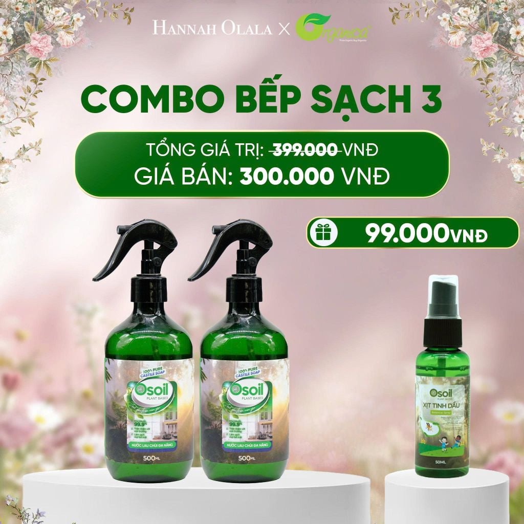  E575_DEAL 22: COMBO BẾP SẠCH NƯỚC LAU CHÙI ĐA NĂNG VÀ NƯỚC RỬA CHÉN 