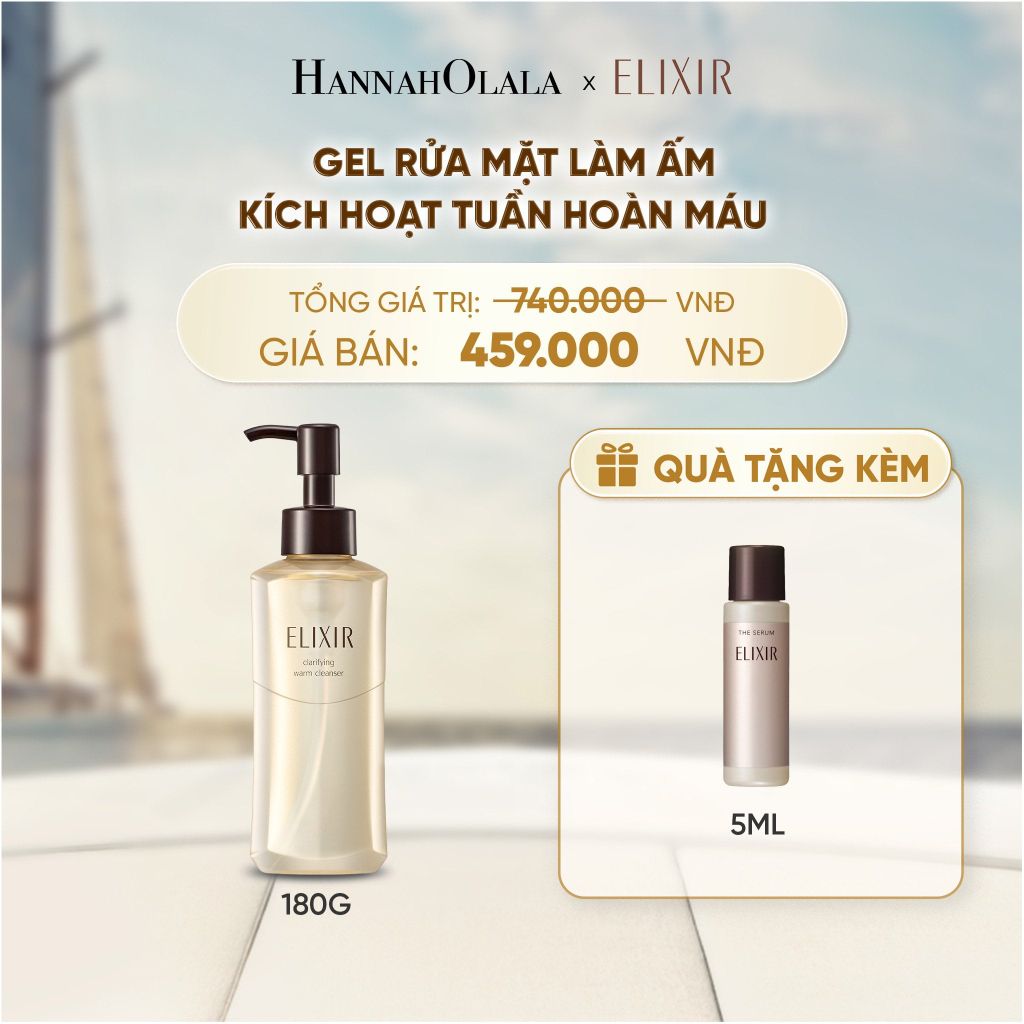  GEL RỬA MẶT SẠCH SÂU, DƯỠNG ẨM ELIXIR CLARIFYING WARM CLEANSER - DEAL 22 