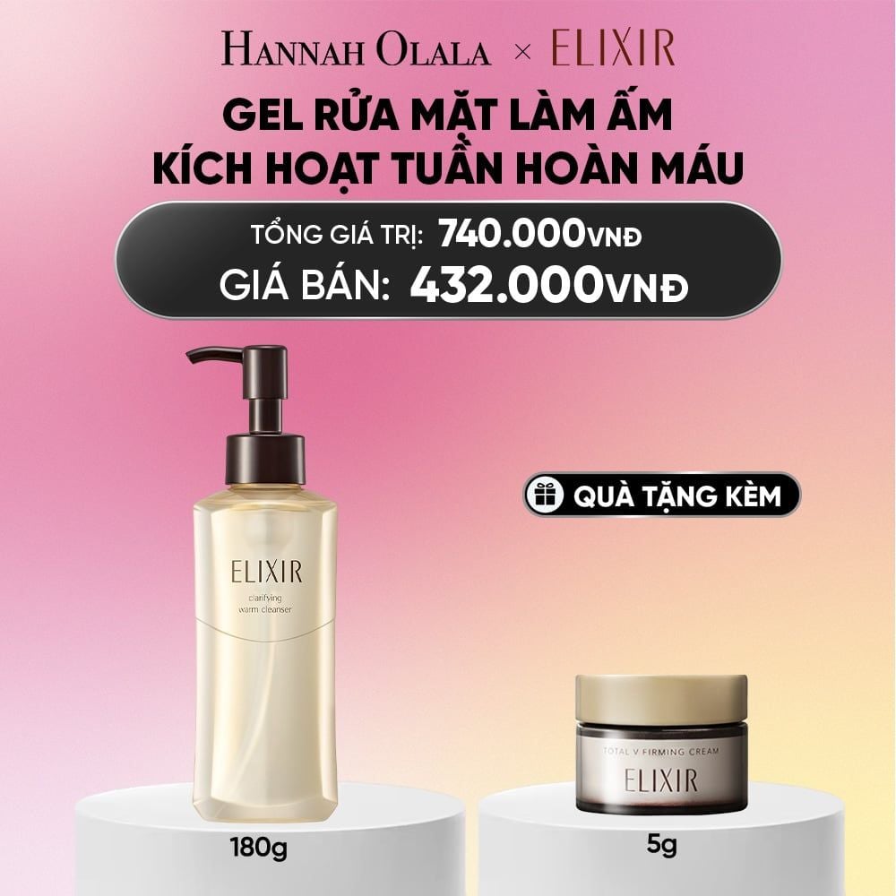  GEL RỬA MẶT SẠCH SÂU, DƯỠNG ẨM ELIXIR CLARIFYING WARM CLEANSER - DEAL 22_A1639 
