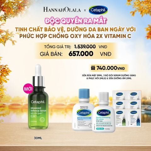  SERUM TINH CHẤT BẢO VỆ, DƯỠNG DA BAN NGÀY CETAPHIL ADVANCED DEFENCE 30ML DEAL 22: - E1768 