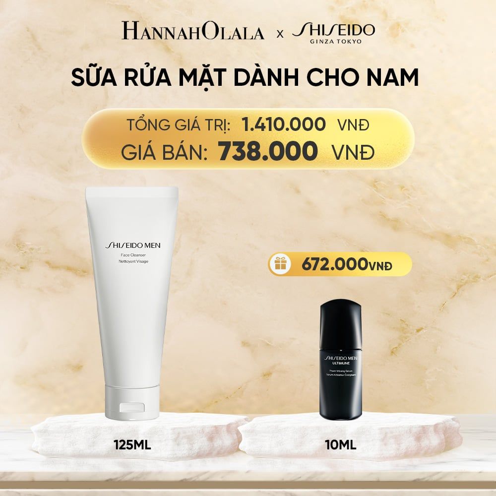  SỮA RỬA MẶT SHISEIDO MEN FACE CLEANSER 125ML - DEAL 21 