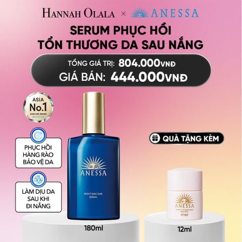  SERUM DƯỠNG DA VÀ PHỤC HỒI TỔN THƯƠNG DA SAU NẮNG ANESSA NIGHT SUN CARE SERUM 180ML - DEAL 22_A2339 