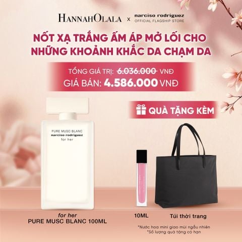  NƯỚC HOA NỮ NARCISO RODRIGUEZ FOR HER PURE MUSC BLANC EAU DE PARFUM INTENSE 100ML - DEAL 22 - A3014 