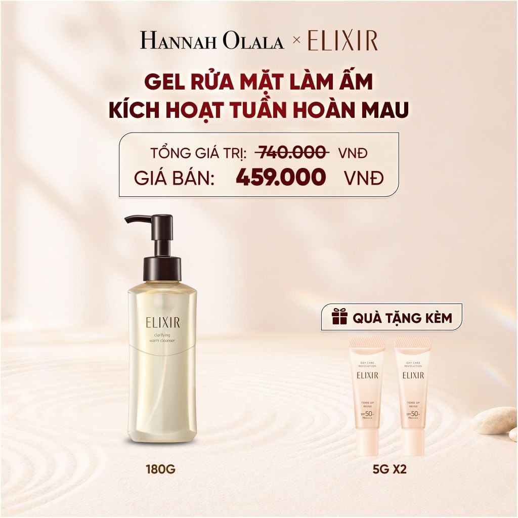  GEL RỬA MẶT SẠCH SÂU, DƯỠNG ẨM ELIXIR CLARIFYING WARM CLEANSER - DEAL 22 