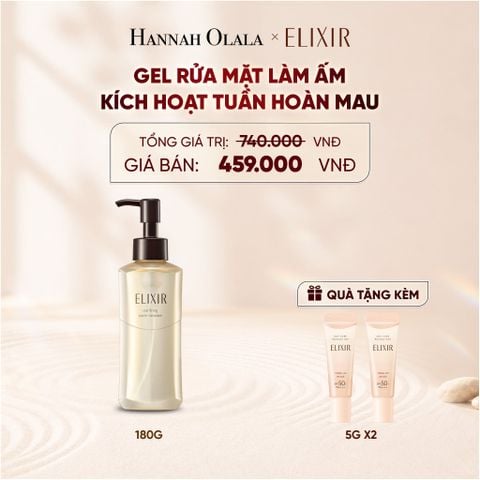  GEL RỬA MẶT SẠCH SÂU, DƯỠNG ẨM ELIXIR CLARIFYING WARM CLEANSER - DEAL 22 