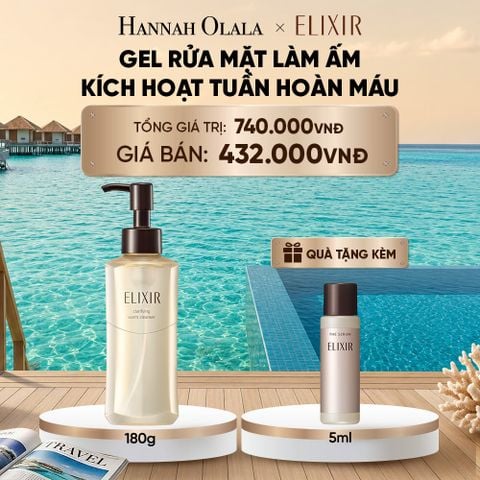  GEL RỬA MẶT SẠCH SÂU, DƯỠNG ẨM ELIXIR CLARIFYING WARM CLEANSER - DEAL 22_ D1582 