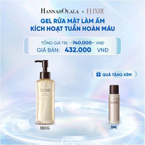  GEL RỬA MẶT SẠCH SÂU, DƯỠNG ẨM ELIXIR CLARIFYING WARM CLEANSER - DEAL 22 - C77 