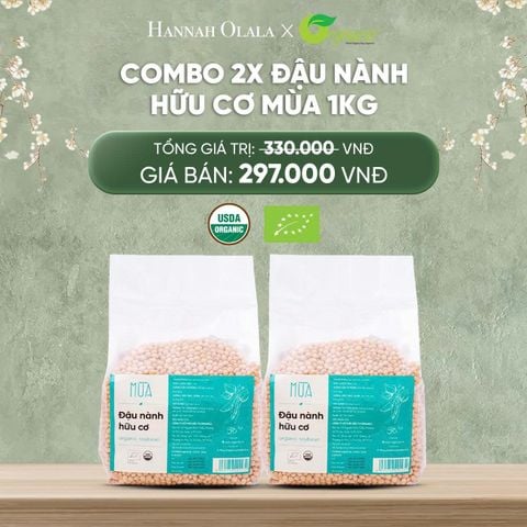  DEAL 22: COMBO 2 X ĐẬU NÀNH HỮU CƠ MÙA 1KG 