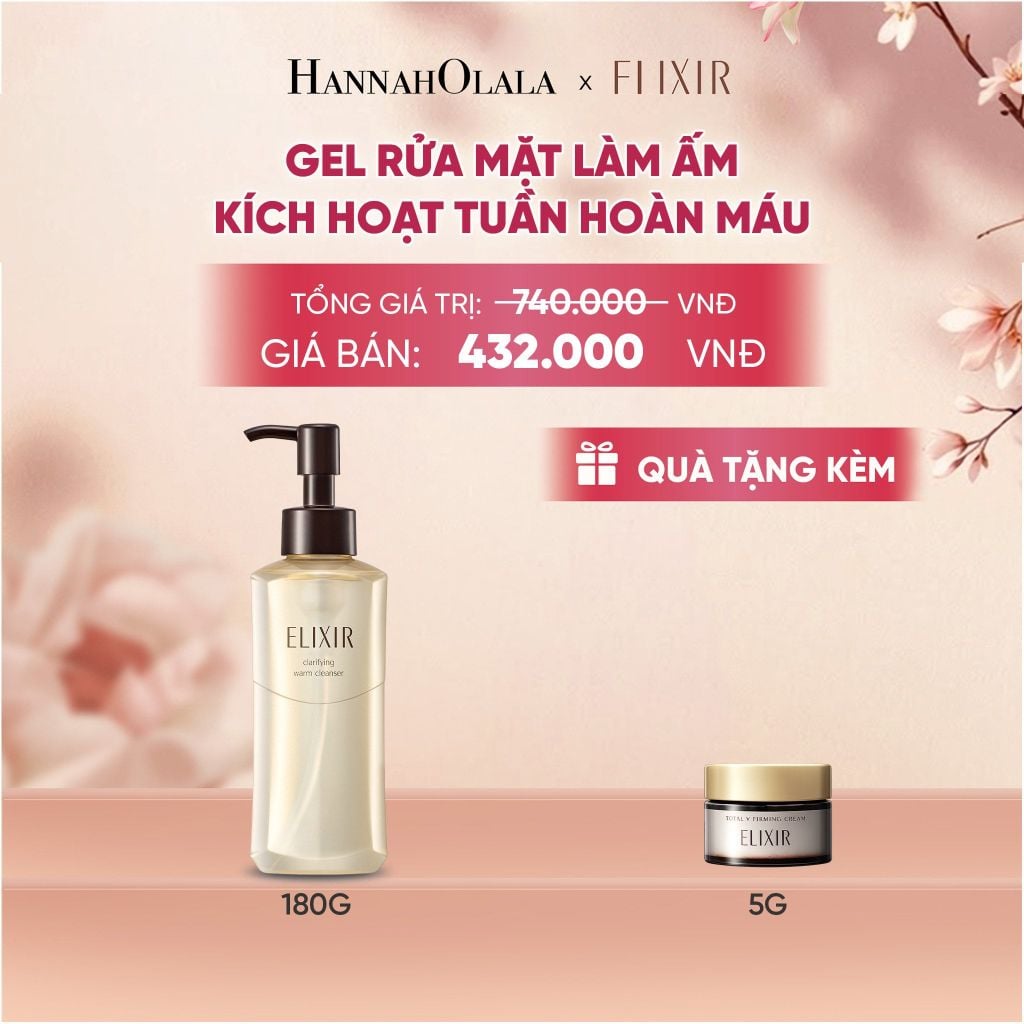  GEL RỬA MẶT SẠCH SÂU, DƯỠNG ẨM ELIXIR CLARIFYING WARM CLEANSER - DEAL 22 - A1711 