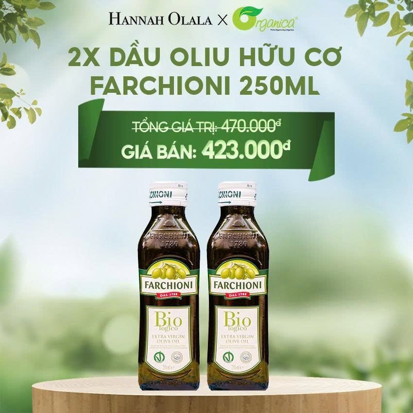  E72_DEAL 22: DẦU OLIU HỮU CƠ FARCHIONI 250ML 