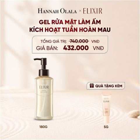  GEL RỬA MẶT SẠCH SÂU, DƯỠNG ẨM ELIXIR CLARIFYING WARM CLEANSER - DEAL 22 