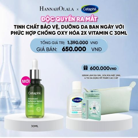  SERUM TINH CHẤT BẢO VỆ, DƯỠNG DA BAN NGÀY CETAPHIL ADVANCED DEFENCE 30ML DEAL 22: - D164 