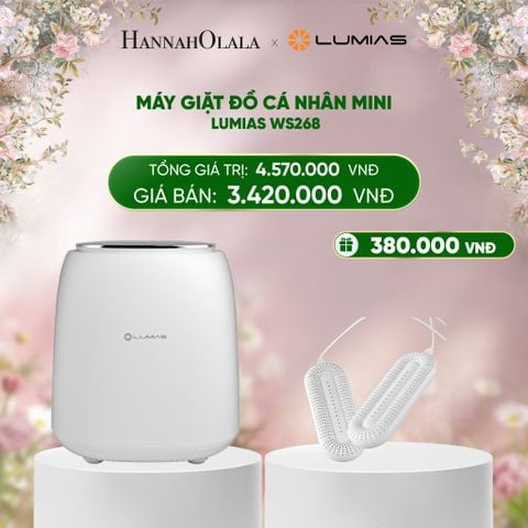  DEAL 23: MÁY GIẶT ĐỒ CÁ NHÂN MINI LUMIAS WS268 