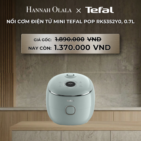  DEAL 23: NỒI CƠM ĐIỆN TỬ MINI TEFAL POP RK5352Y0, 0.7L 