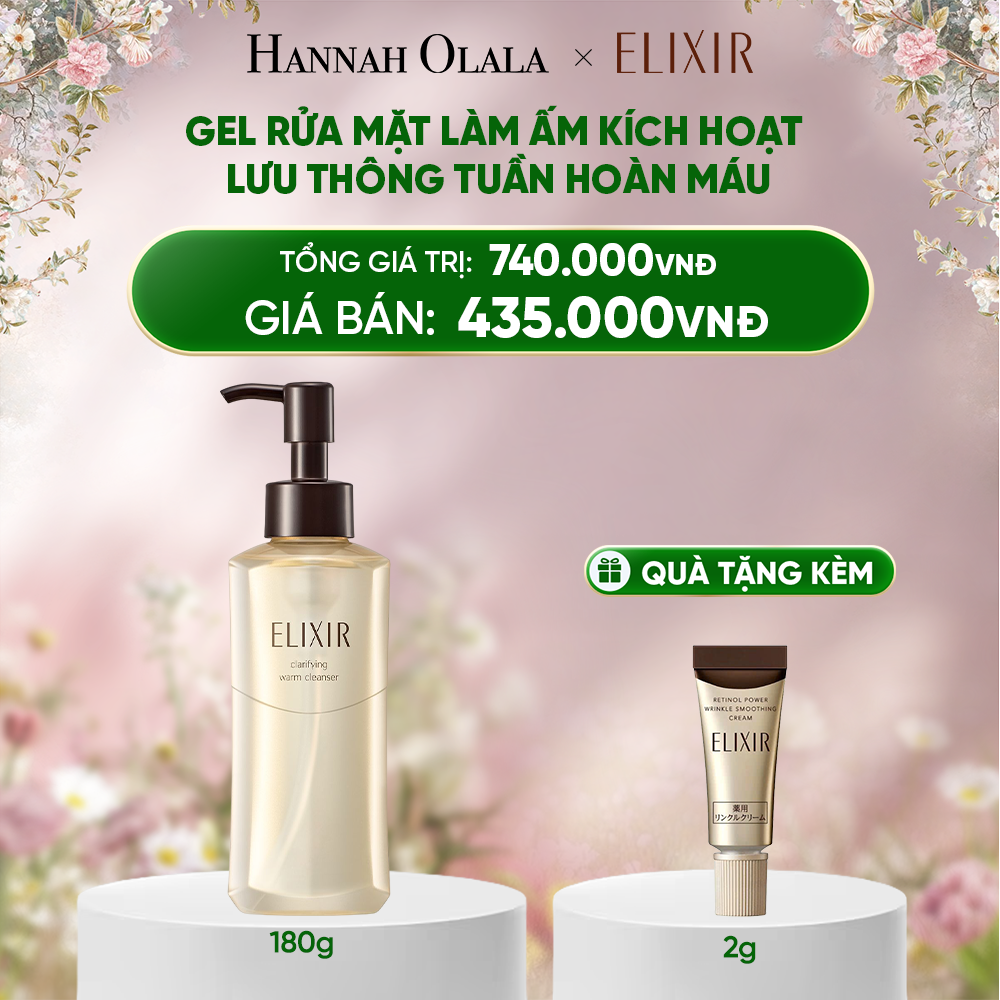  DEAL 23: GEL RỬA MẶT SẠCH SÂU, DƯỠNG ẨM ELIXIR CLARIFYING WARM CLEANSER 