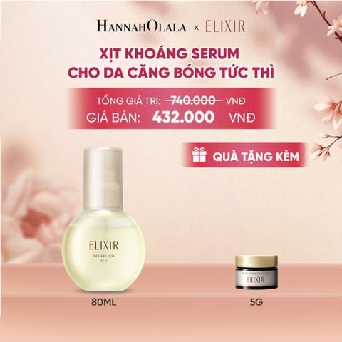  XỊT KHOÁNG DƯỠNG ẨM TỨC THÌ ELIXIR SUPERIEUR LUMINOUS GLOW MIST 80ML - DEAL 23 - A1853 