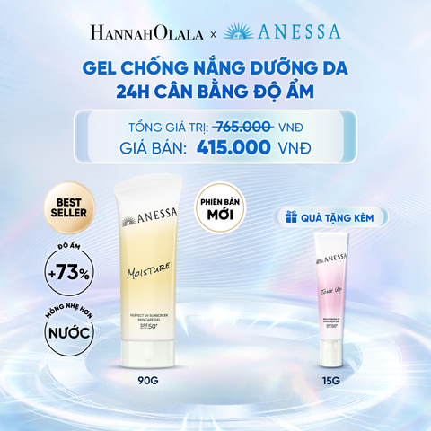  [PHIÊN BẢN MỚI] GEL CHỐNG NẮNG DƯỠNG DA 24H CÂN BẰNG ĐỘ ẨM ANESSA MOISTURE UV GEL SPF50+ PA++++ 90G - DEAL 23 - C23 