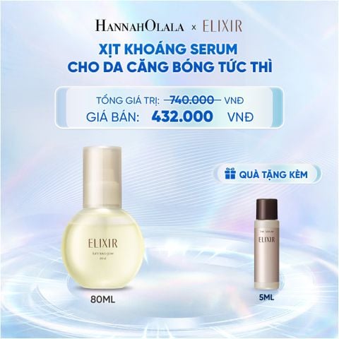  XỊT KHOÁNG DƯỠNG ẨM TỨC THÌ ELIXIR SUPERIEUR LUMINOUS GLOW MIST 80ML - DEAL 23 - C78 