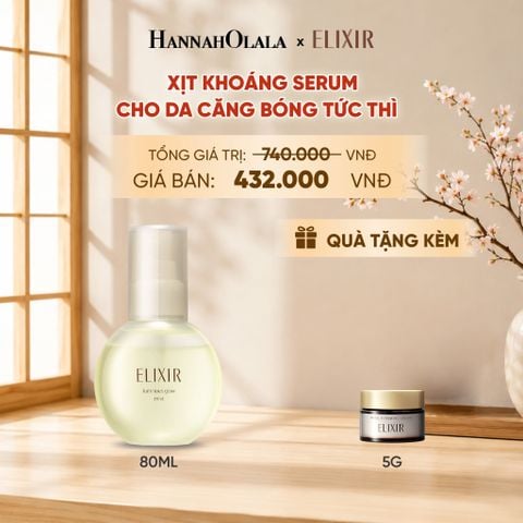  XỊT KHOÁNG DƯỠNG ẨM TỨC THÌ ELIXIR SUPERIEUR LUMINOUS GLOW MIST 80ML - DEAL 23 - B10 